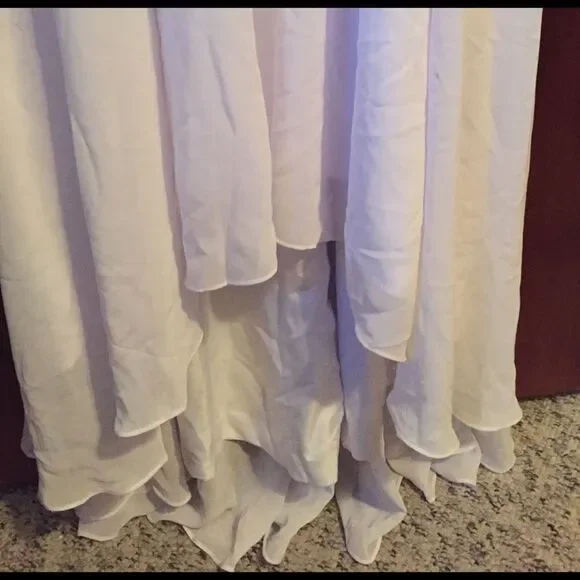 NWOT white wedding dress lace on top         RB2 - Picture 2 of 4